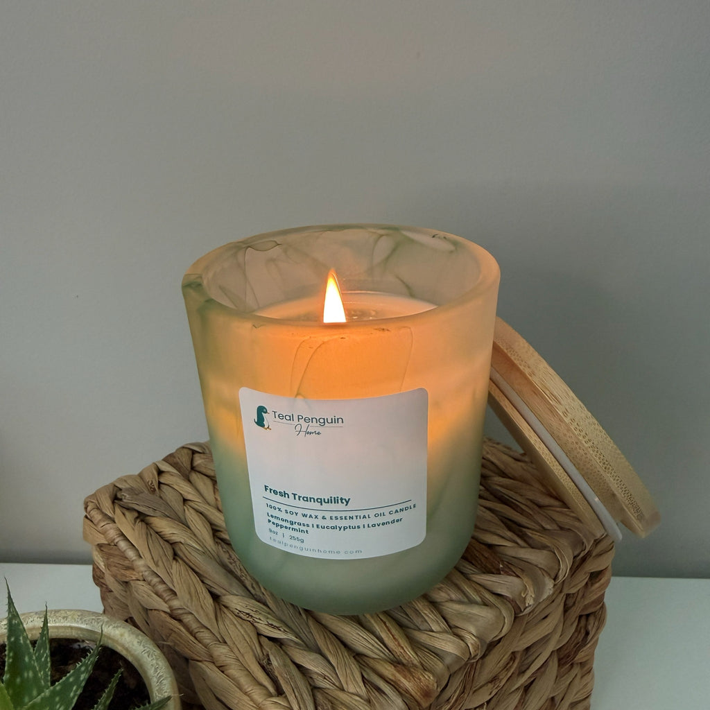 Fresh Tranquility - Teal Penguin Home