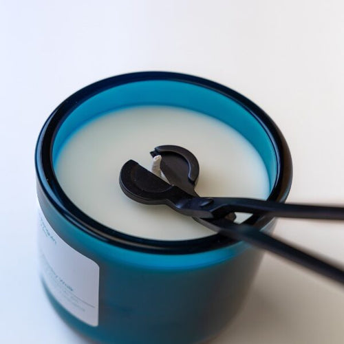 Candle Wick Trimmer – Stainless Steel, 7-Inch, Angled Blade with Debris Catcher - Teal Penguin Home LLC