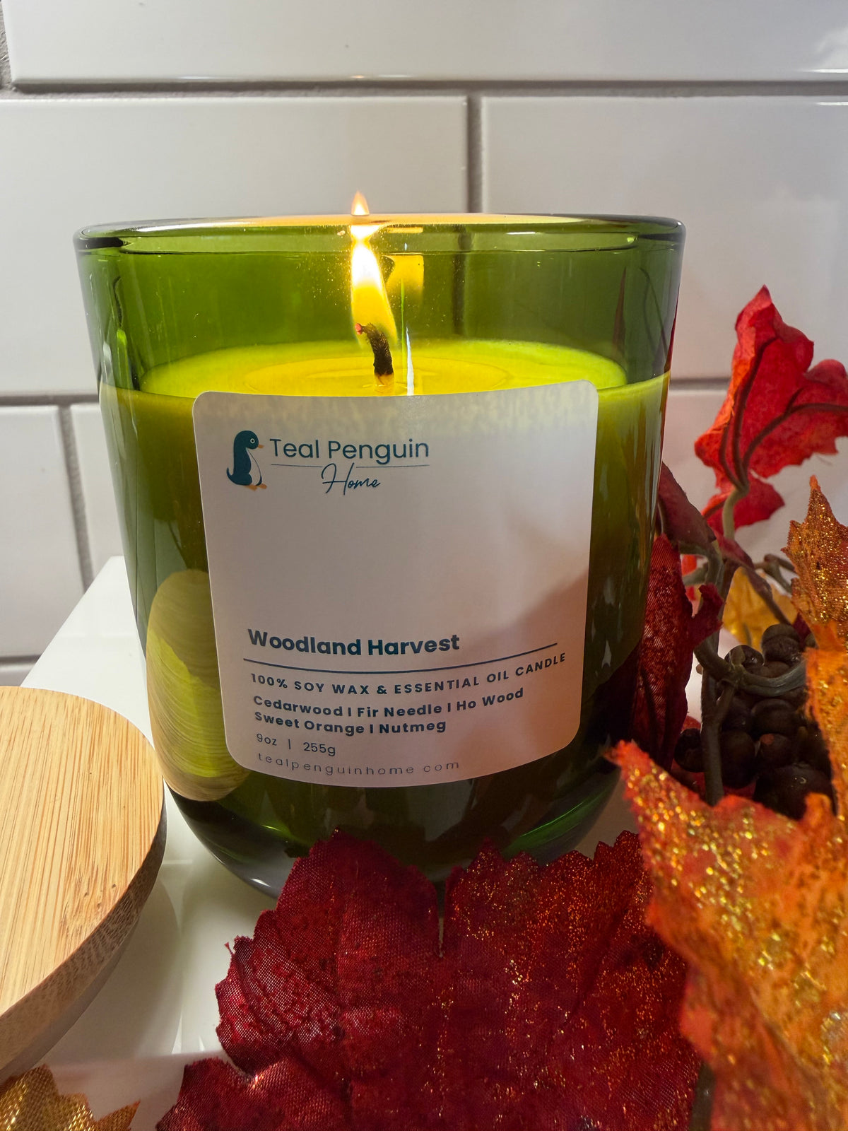 Soy Wax Candle – Cedarwood, Fir Needle & Ho Wood | Woodland Harvest | 9 oz, 40+ Hr Burn (Copy)