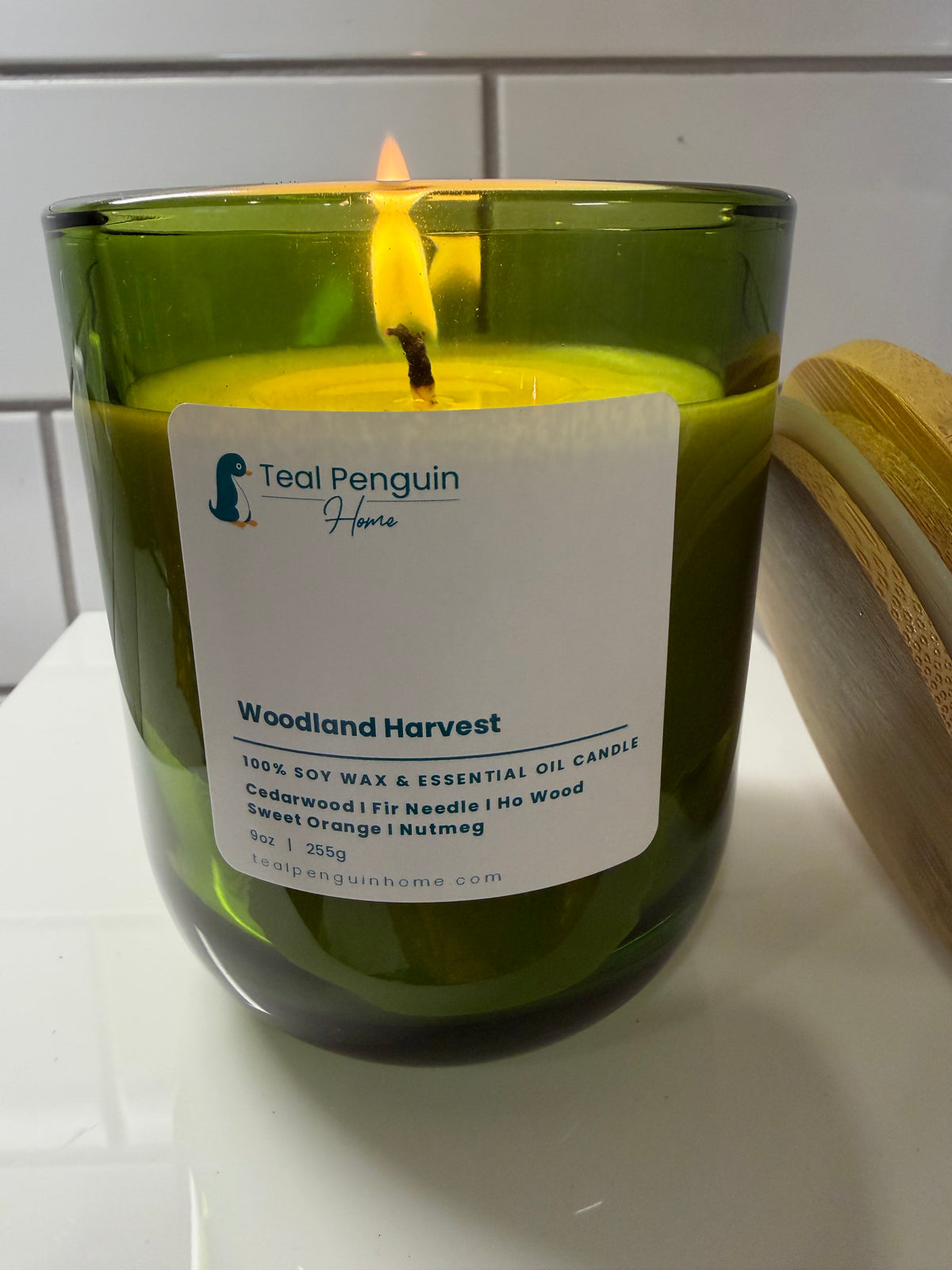Soy Wax Candle – Cedarwood, Fir Needle & Ho Wood | Woodland Harvest | 9 oz, 40+ Hr Burn (Copy)